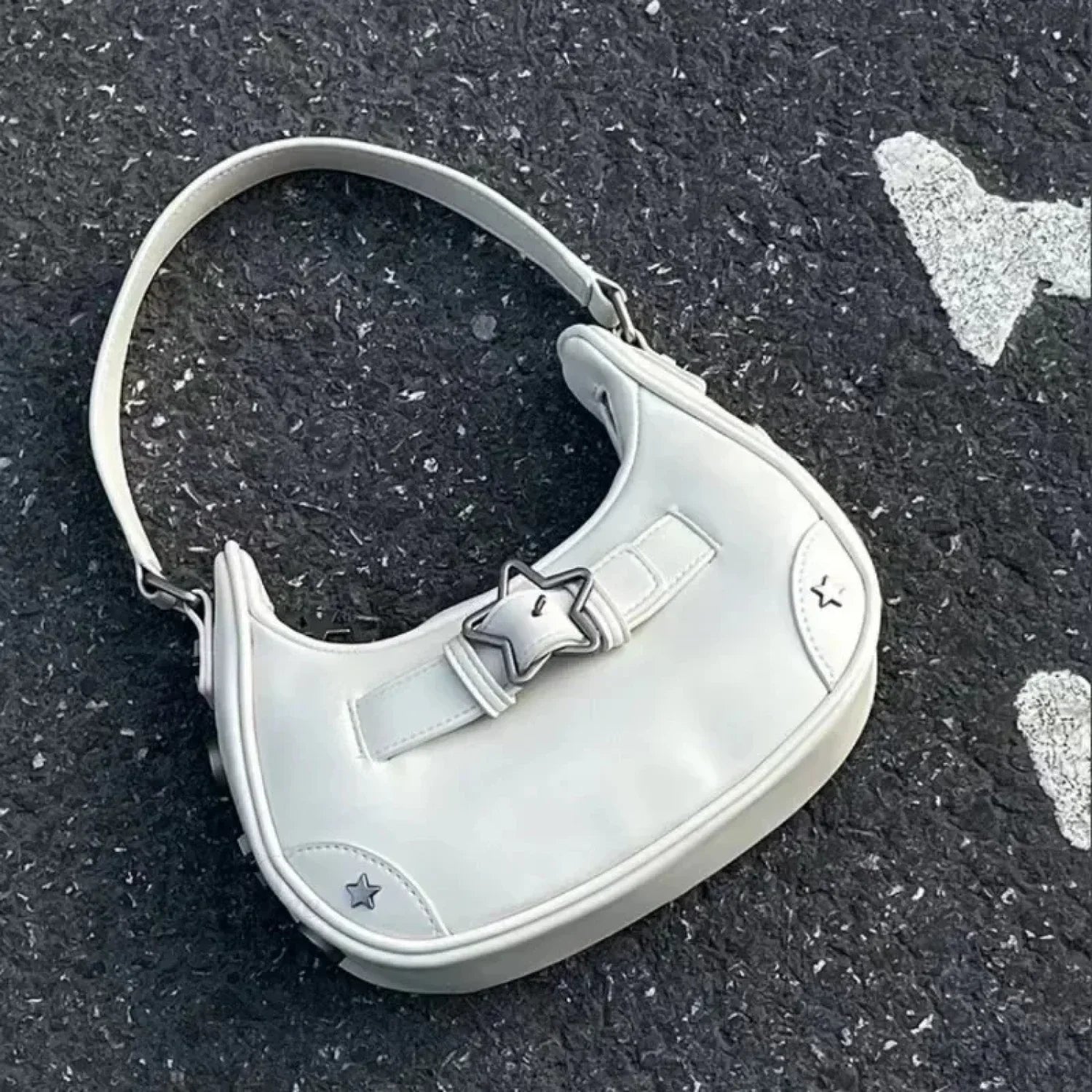 Casual Cute White Star Shoulder Bag