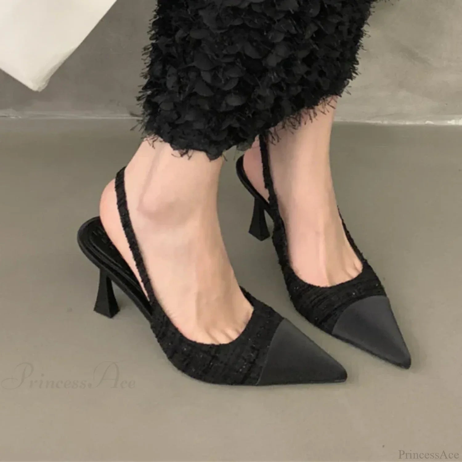 Casual Fashion Shallow Pointed Solid Color Sexy Elegant Comfortable Low Heel Pump