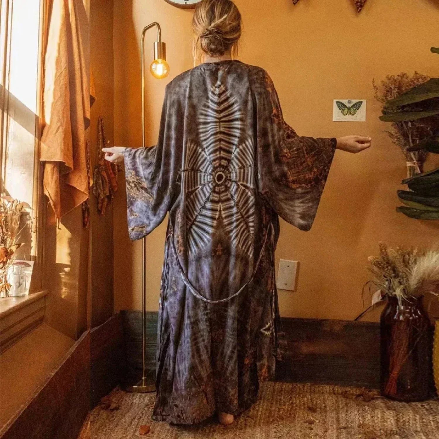 Cotton Rayon Floral Printed Boho Maxi Beach Cover up