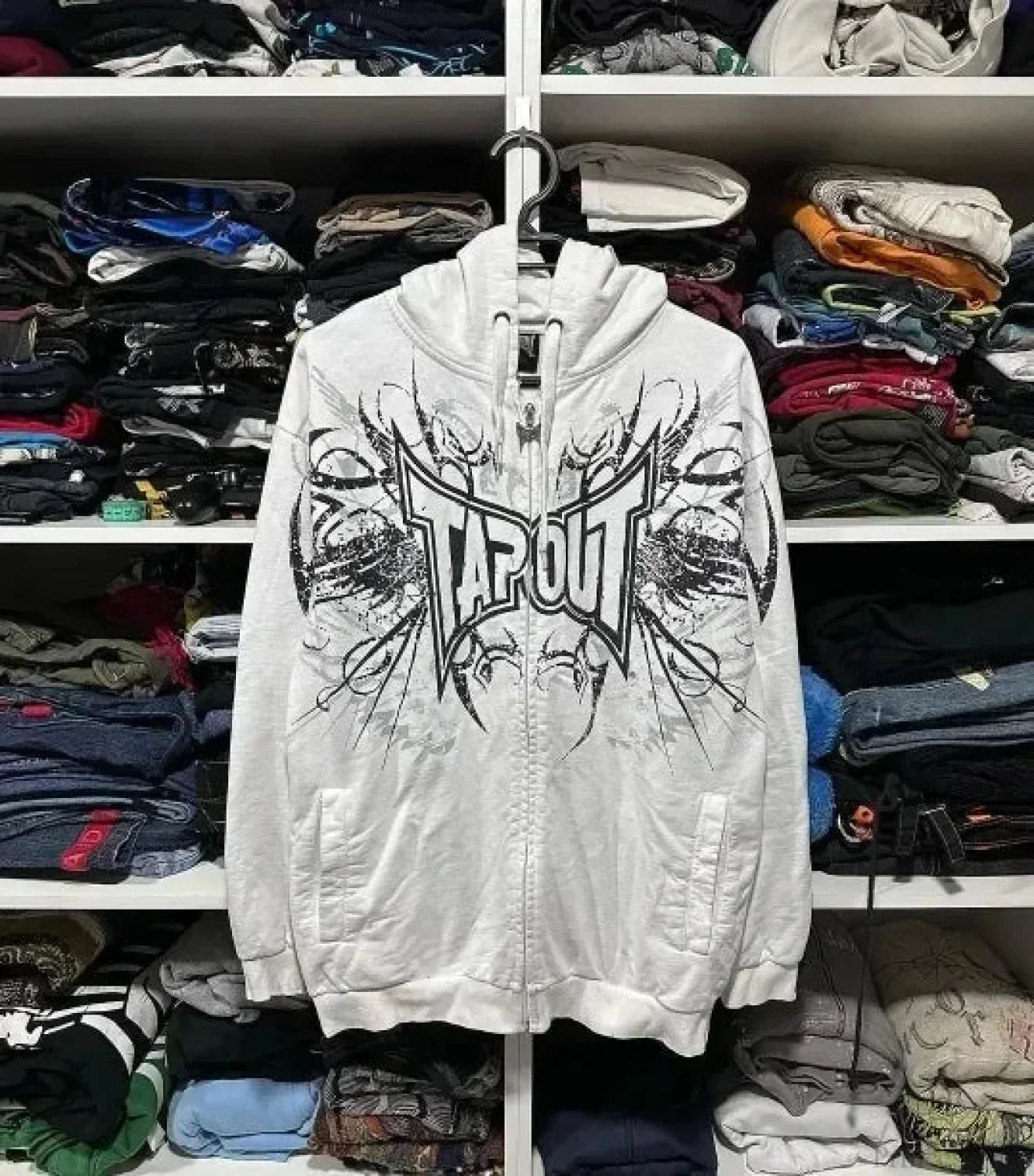 Dark Skull Design Zip Hoodie