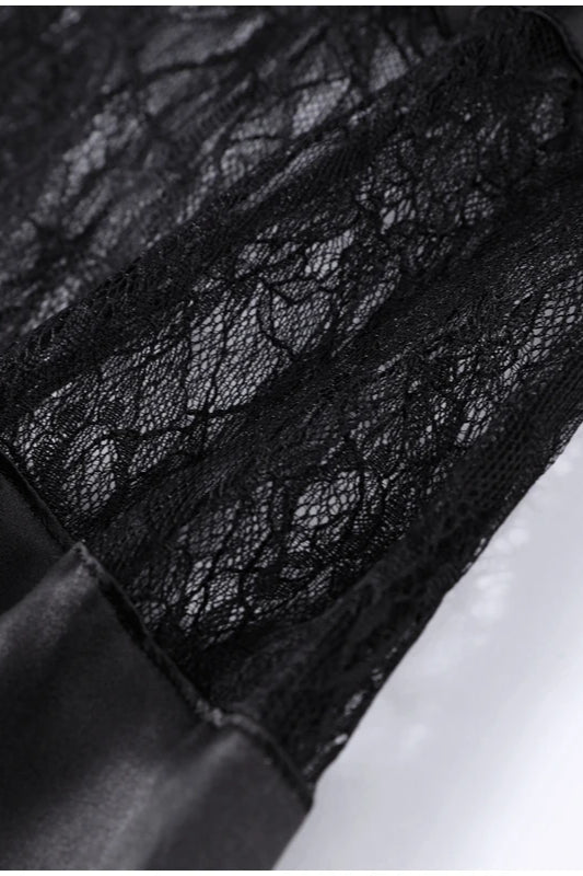 Vintage-Spitzenlangabendkleid im Boho-Stil