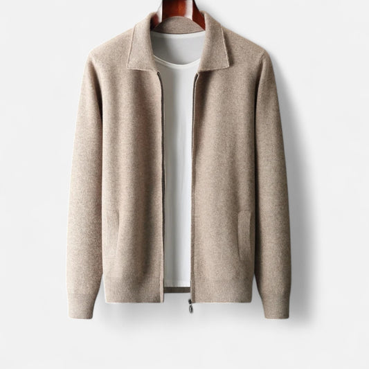 Viventi | Gilet Zippé en Laine pour Homme – Confort Léger, Élégance Décontractée