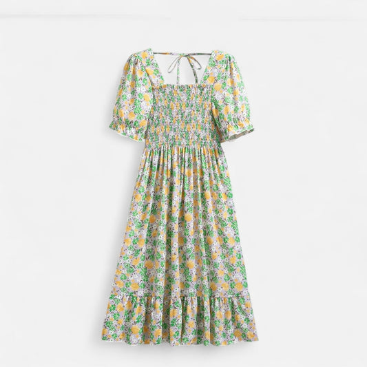 Viventi | Robe Plissée en Mousseline pour Femme – Légèreté Estivale, Élégance Aérienne