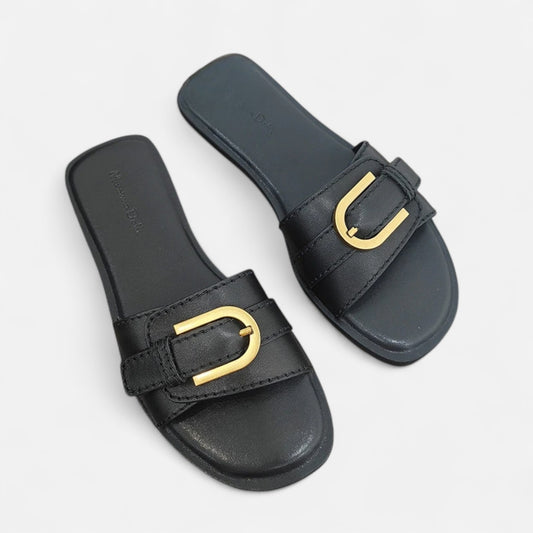 Viventi | Sandales Plates Femme à Boucle – Élégance Estivale, Confort Décontracté