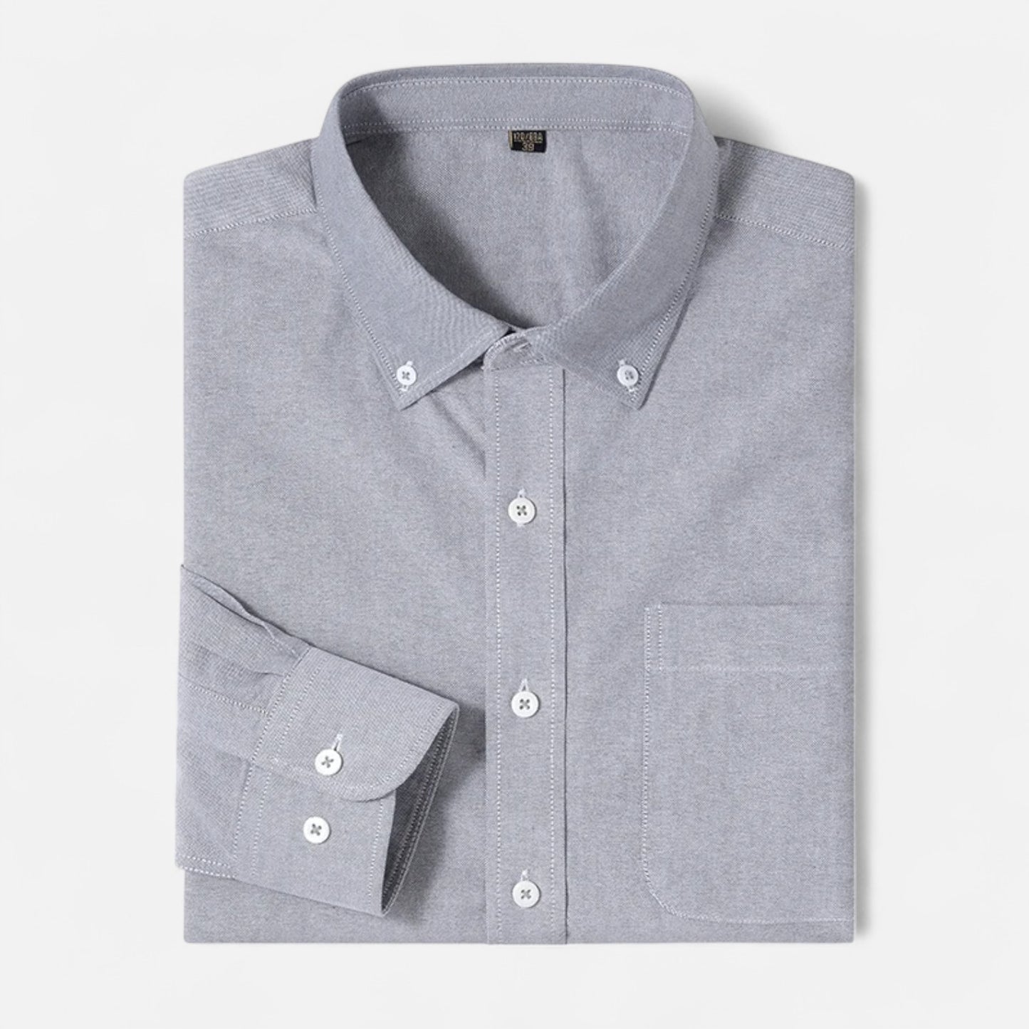 Viventi | Chemise Oxford 100 % Coton à Manches Longues pour Homme – Élégance Classique, Confort Naturel