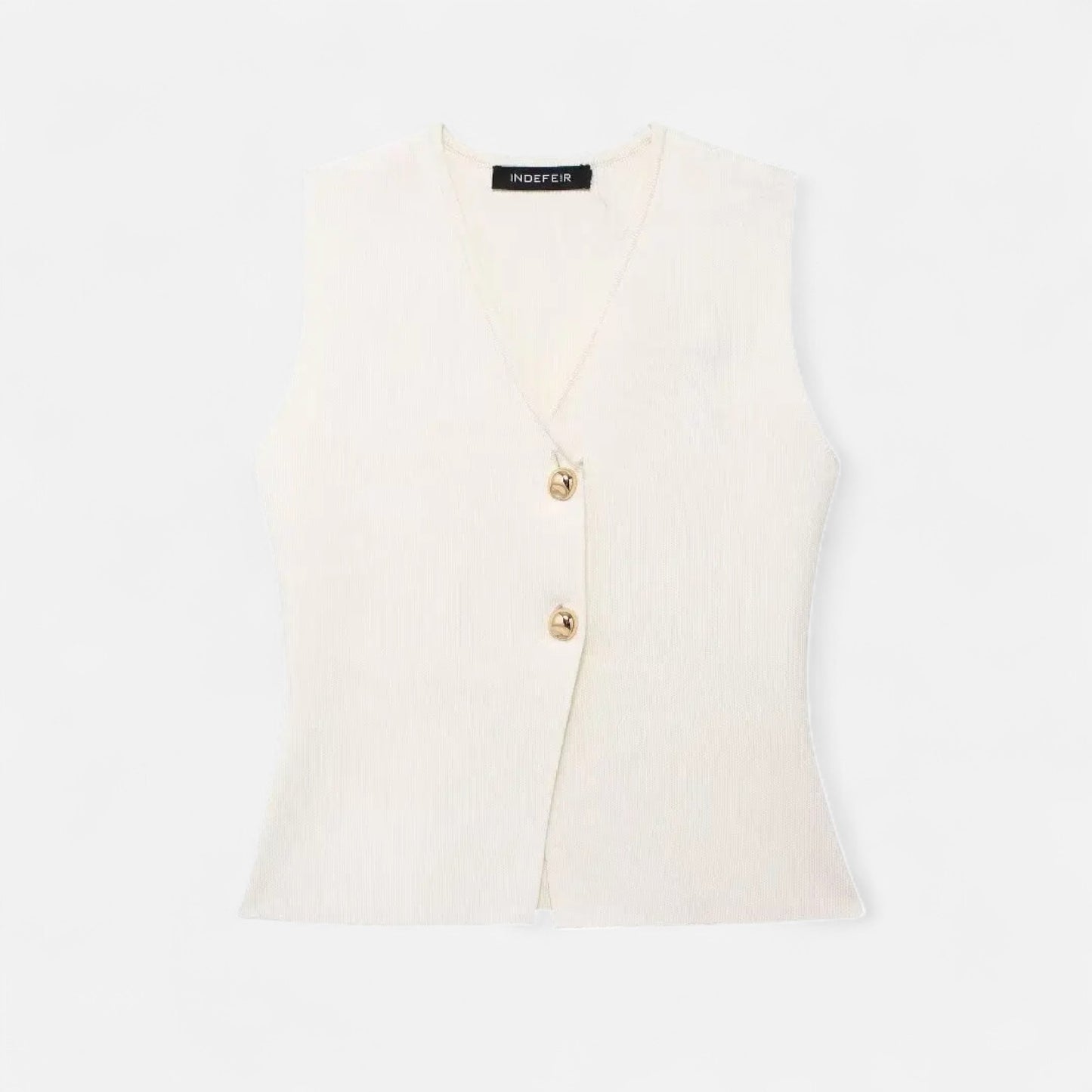 Viventi | Top Sans Manches Court en Maille pour Femme – Silhouette Moderne, Élégance Décontractée