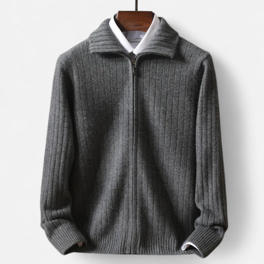 Viventi | Pull Zippé en Laine pour Homme – Chaleur Quotidienne, Élégance Sans Effort