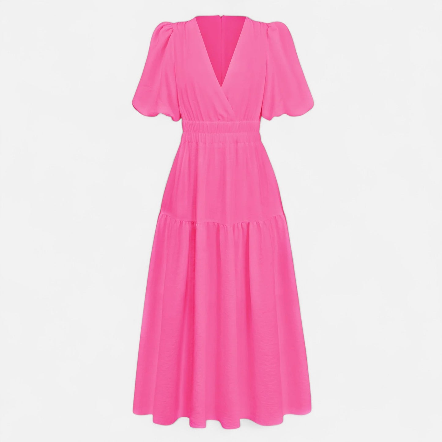 Viventi | Robe Vintage Élégante à Manches Bouffantes pour Femme – Charme Rétro, Détails Volants