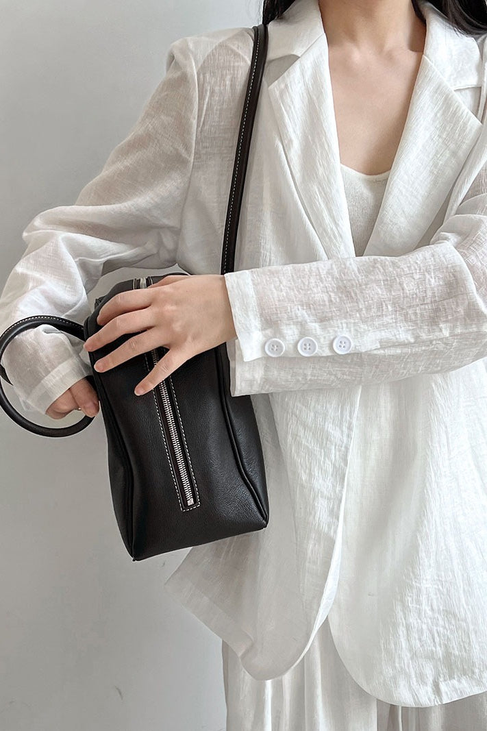 Blazer ligero con apariencia de lino