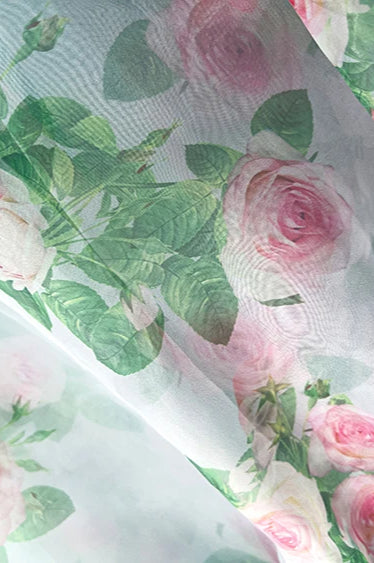 Vestido Maxi Floral Vintage de Noche