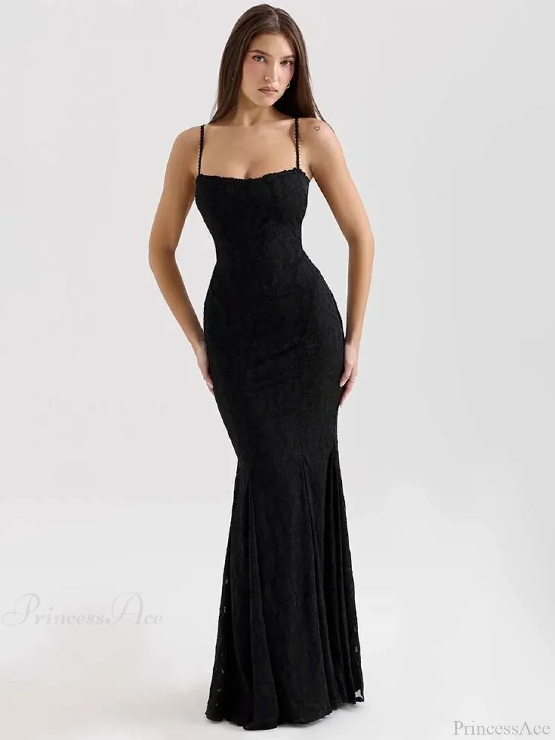Elegant Maxi Mermaid Spaghetti Strap Dress