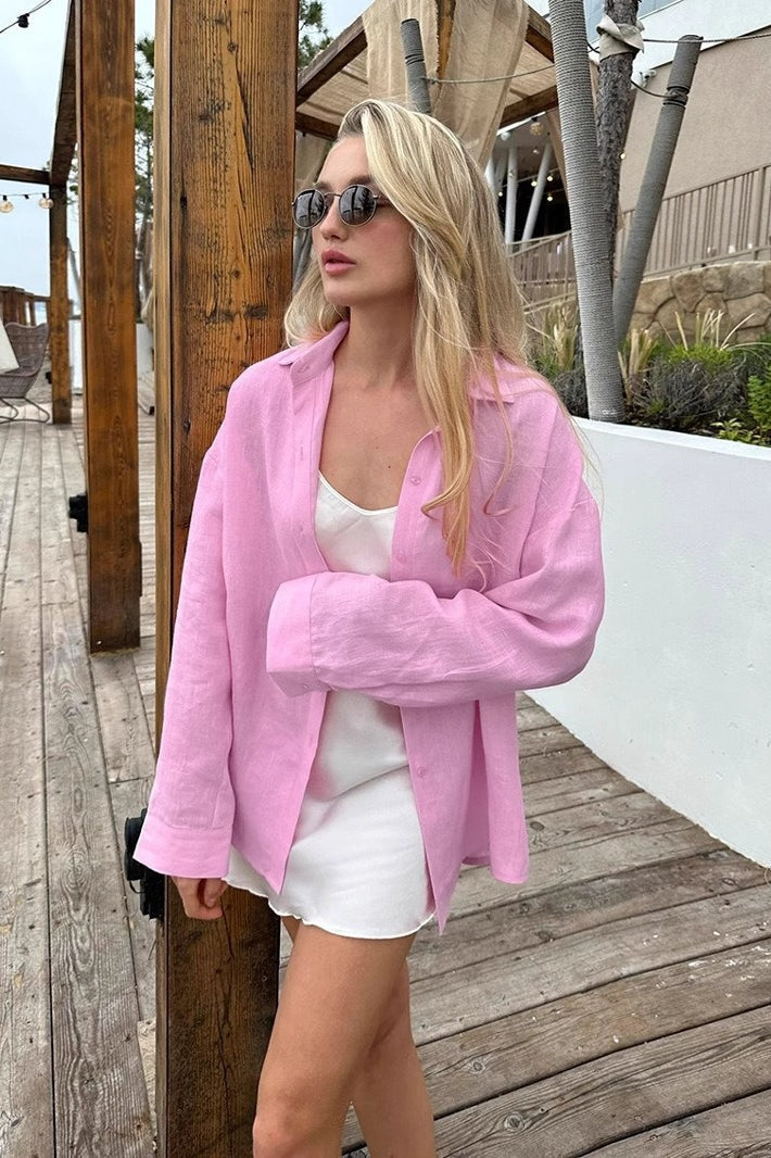 Casual Long Sleeve Shirt Blouse