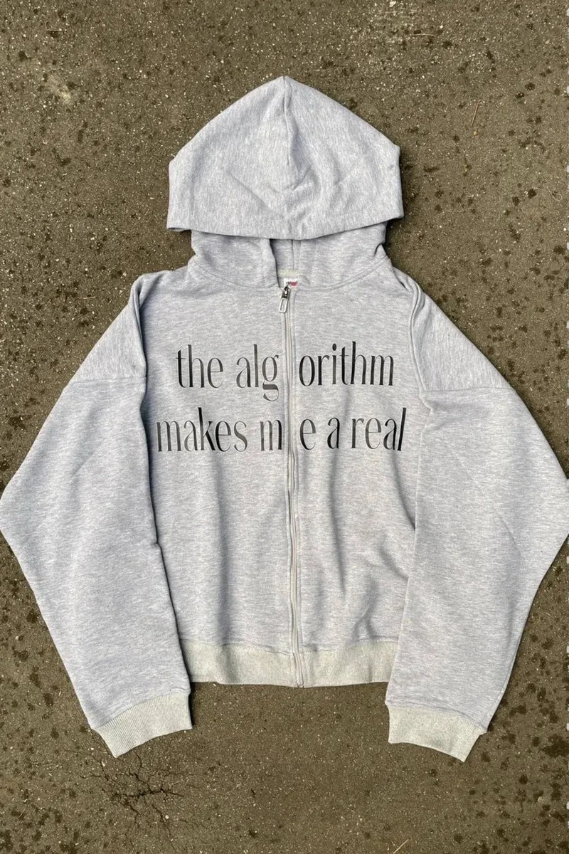 Moletom Chic com Blocos de Cor e Estampa Divertida de Letras