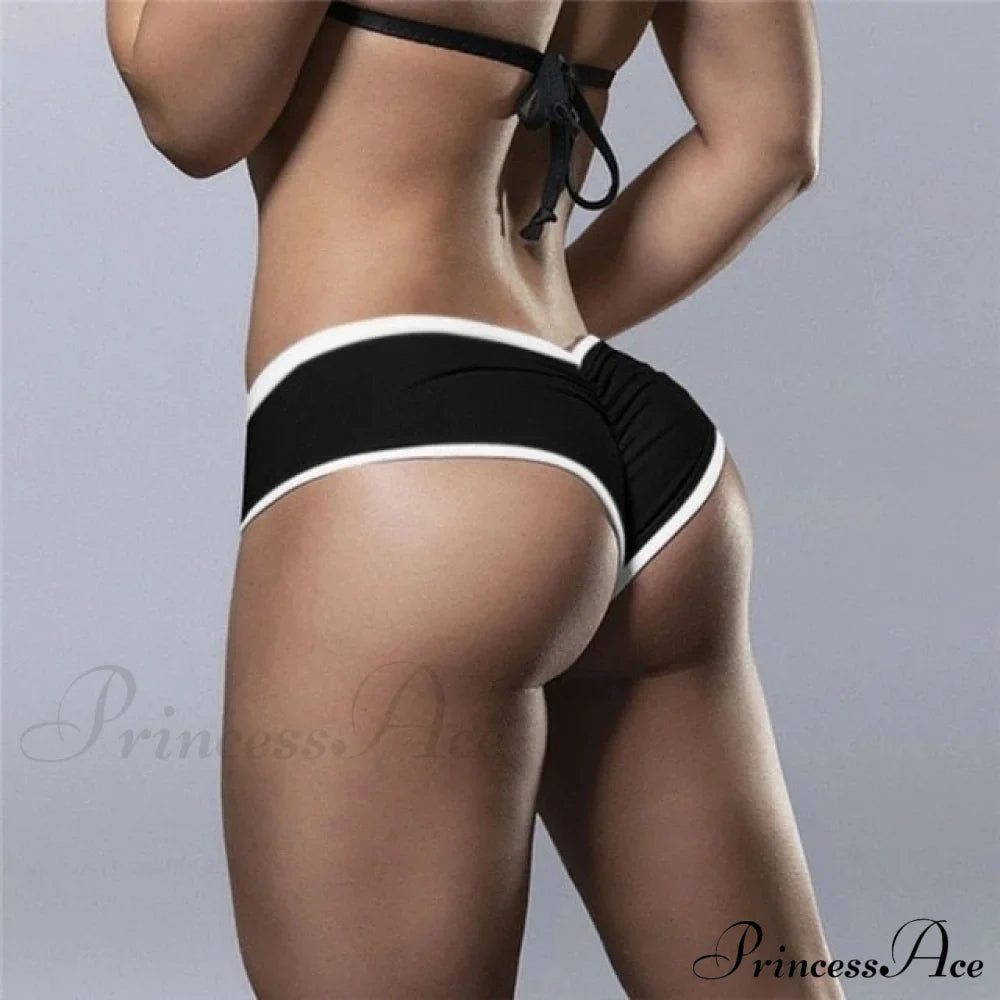 Fitness Push Up Gym Tights Pocket Shorts