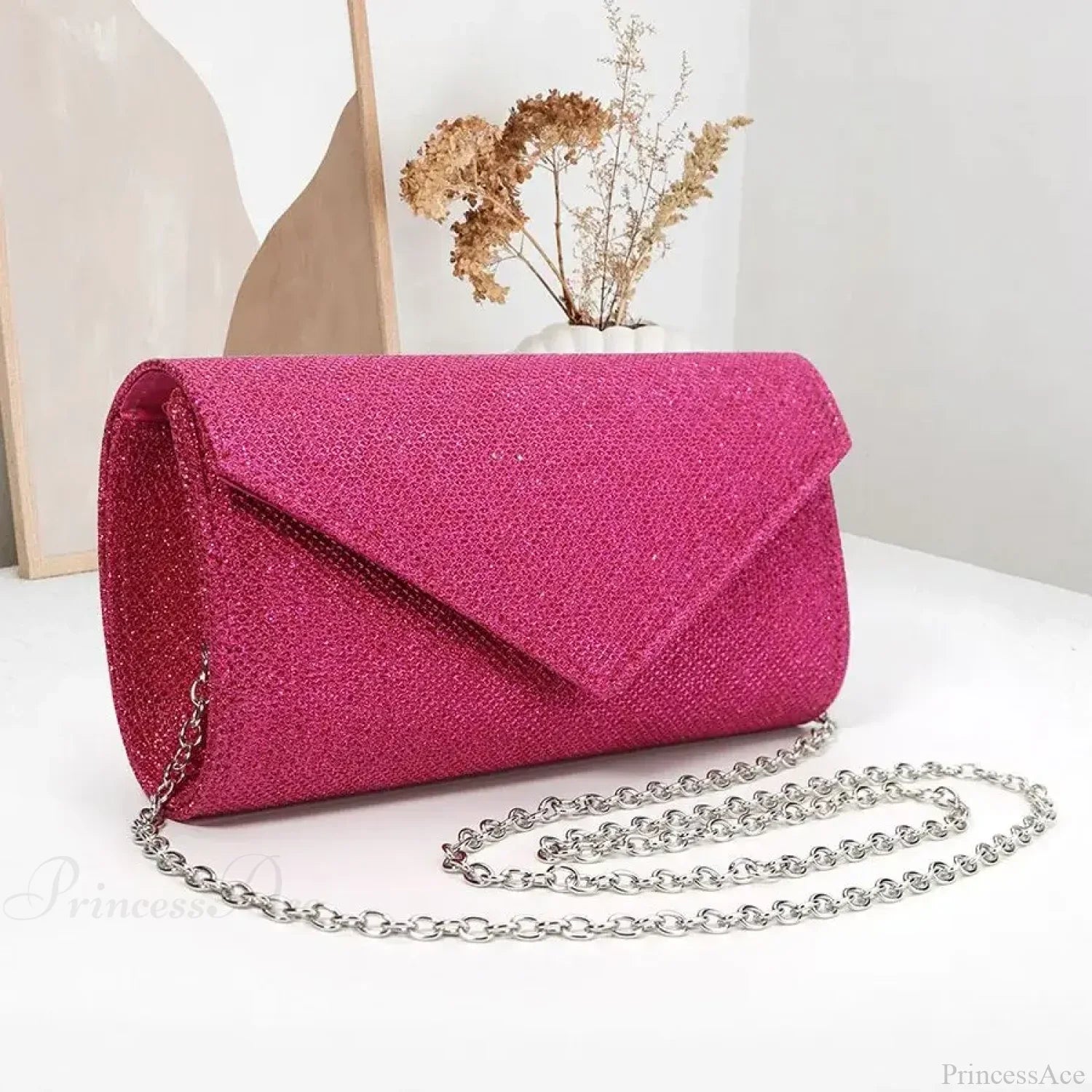 Glitter Envelope Evening Clutch Women's Day Wedding Party Crossbody Bag