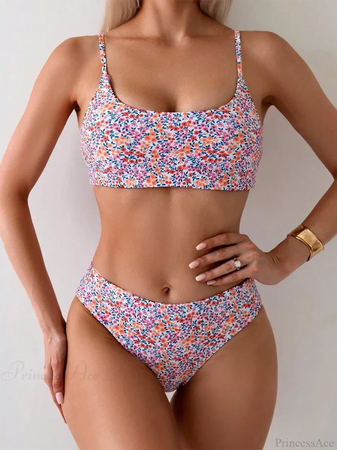High Neck Brazilian Set Two Piece Set