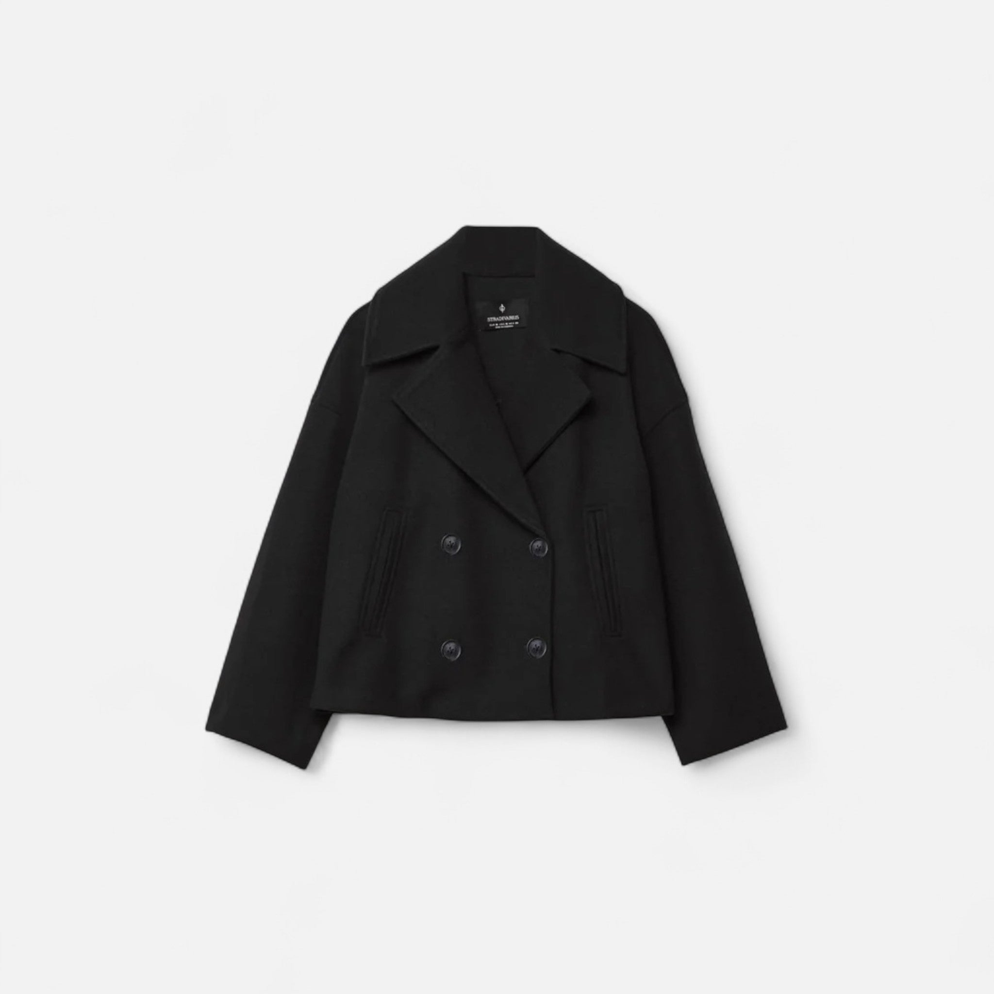 Veroux Mode Manteau en laine croisé Femme