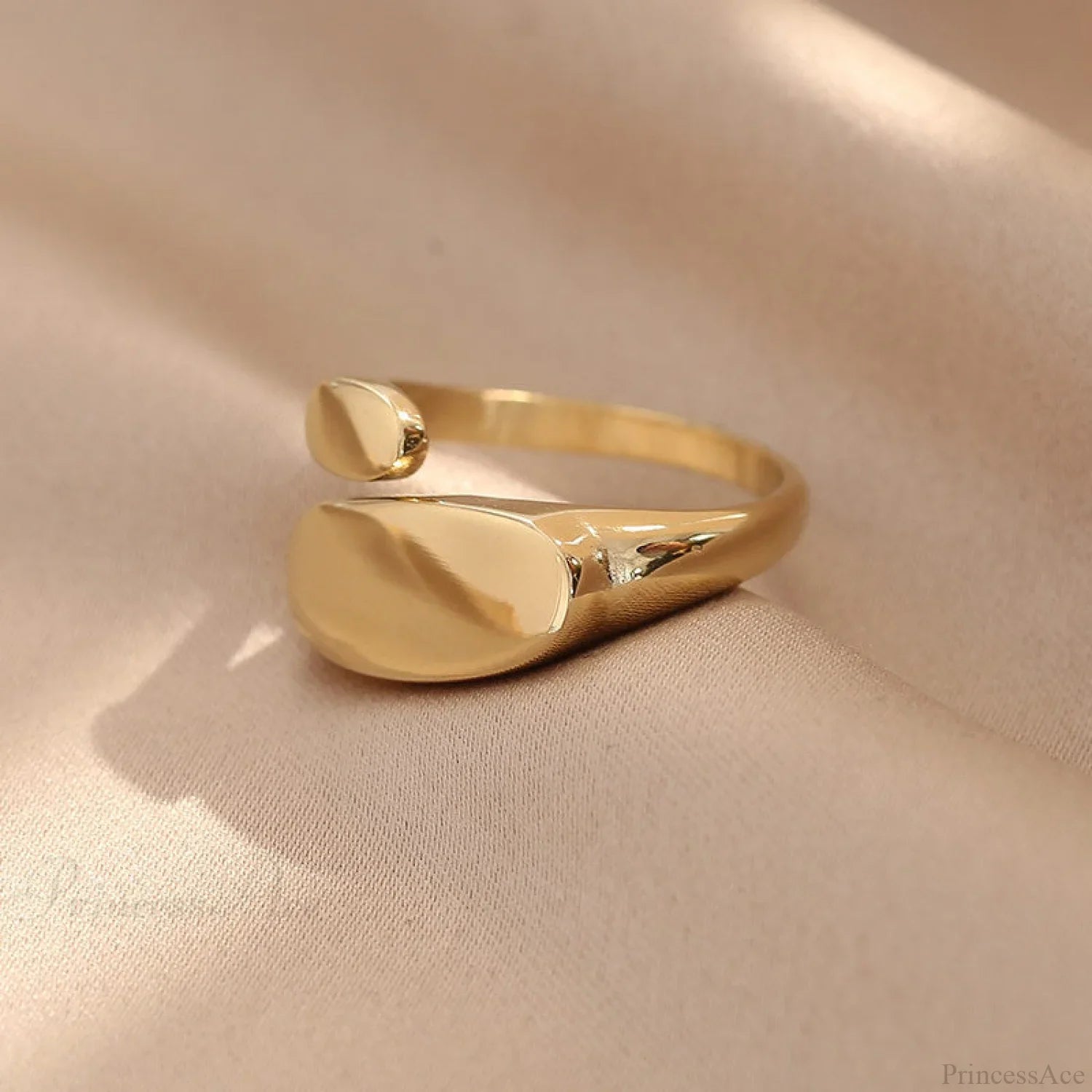 Ins Mode Minimalistischer Stil Unregelmäßige Offene Ringe