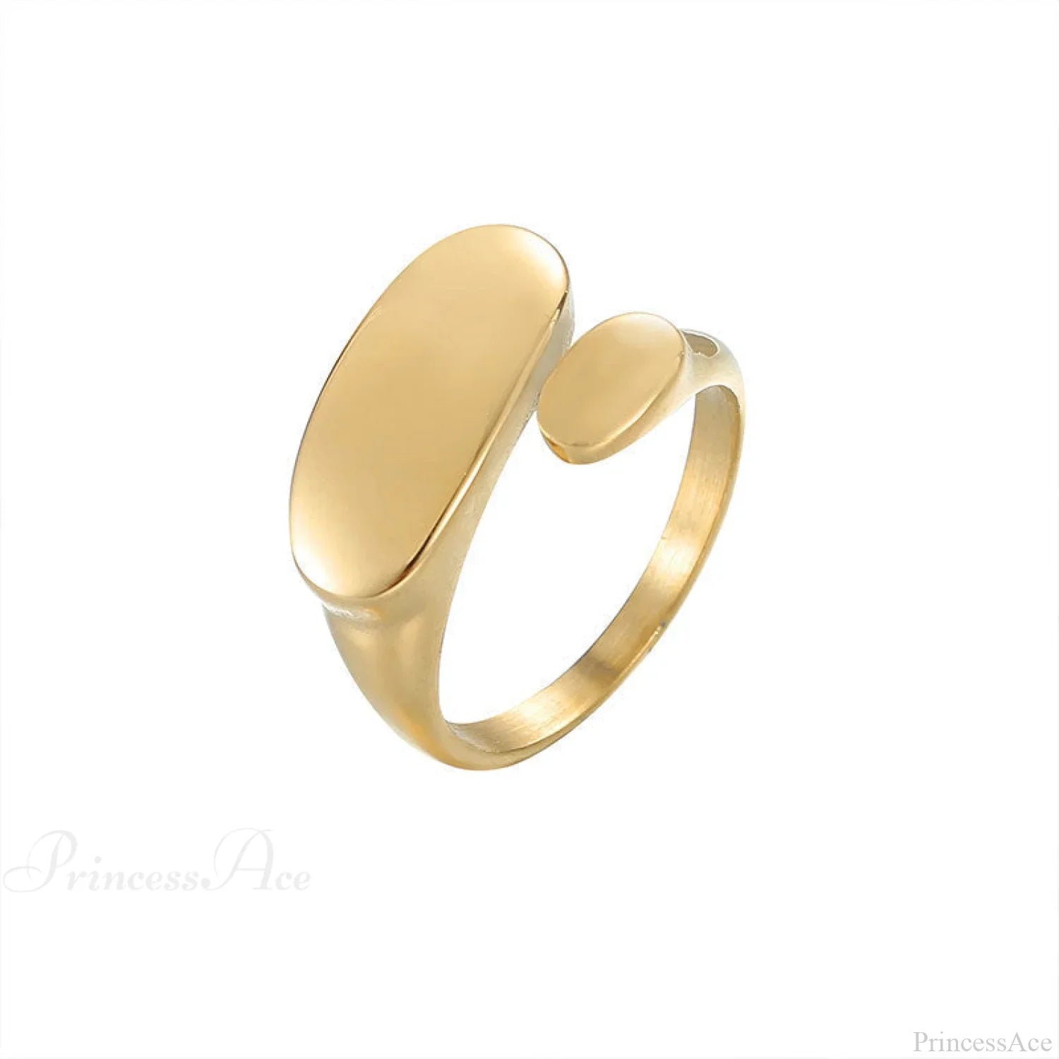 Ins Mode Minimalistischer Stil Unregelmäßige Offene Ringe