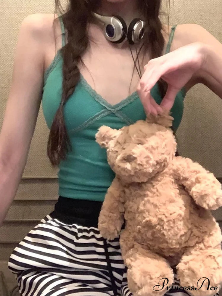 Lace Paneled Button Trendy Long Sleeve Knit Top