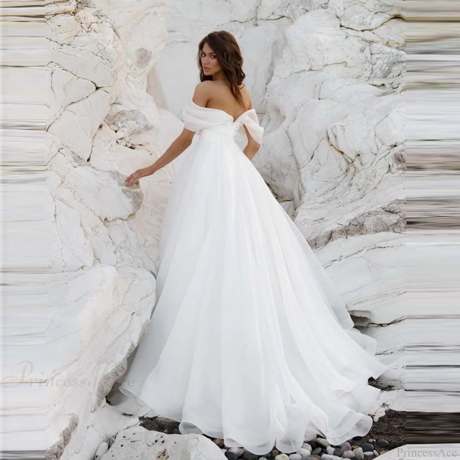 Off-Shoulder Princess Wedding Dress