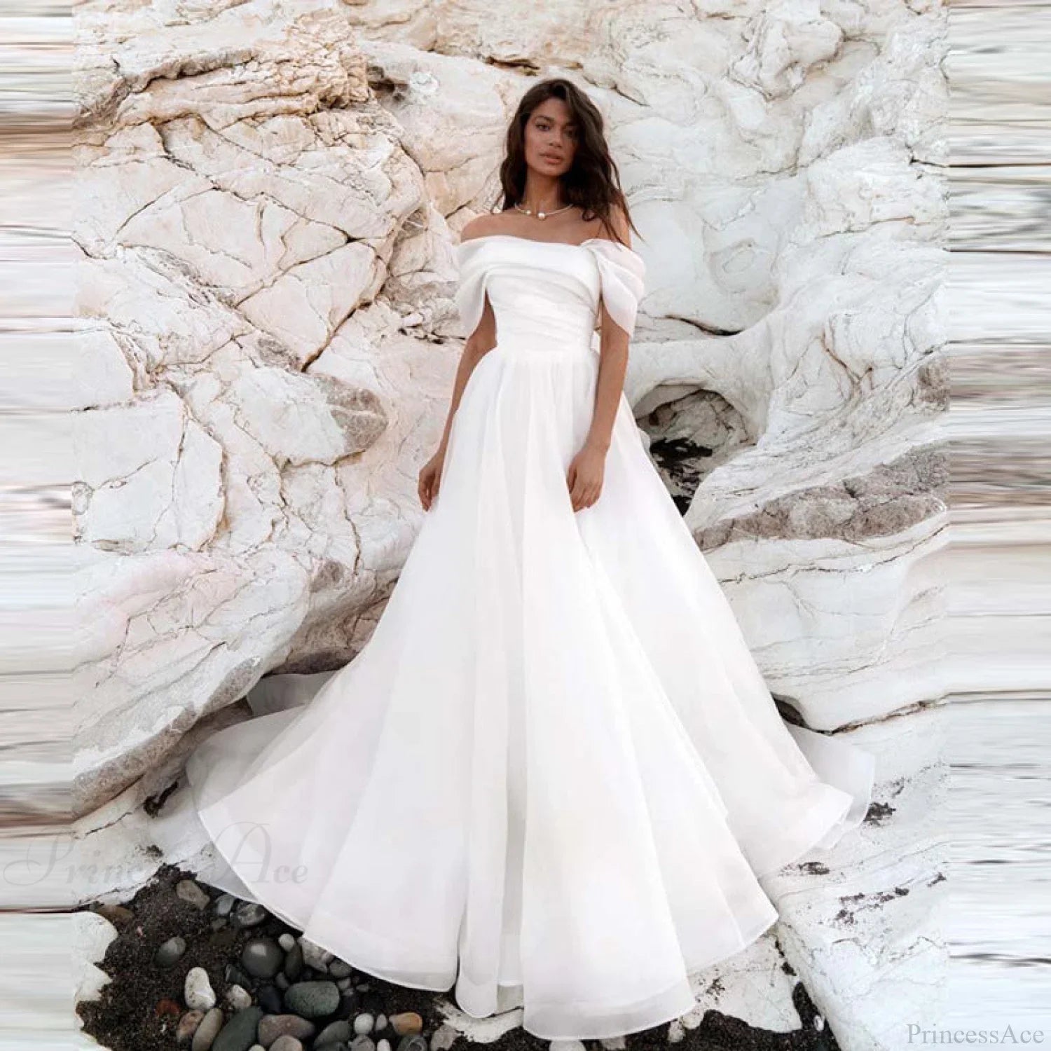 Off-Shoulder Princess Wedding Dress