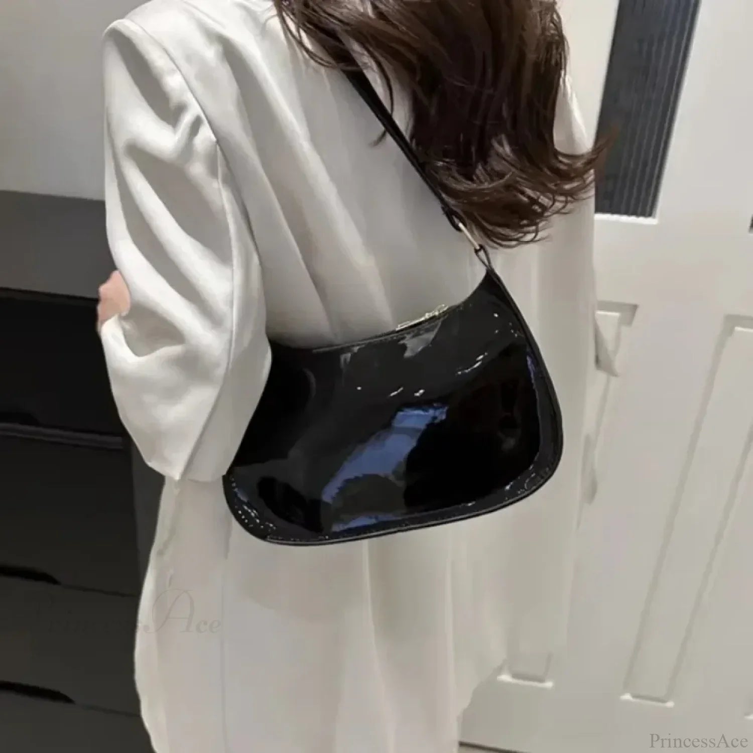 Lackleder Vielseitige Modische Schultertasche