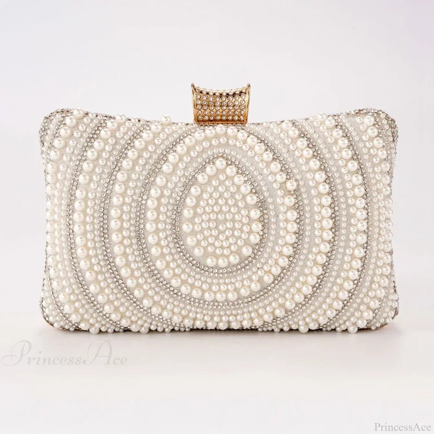 Pearl Diamond Wedding Evening Clutch Wristlet