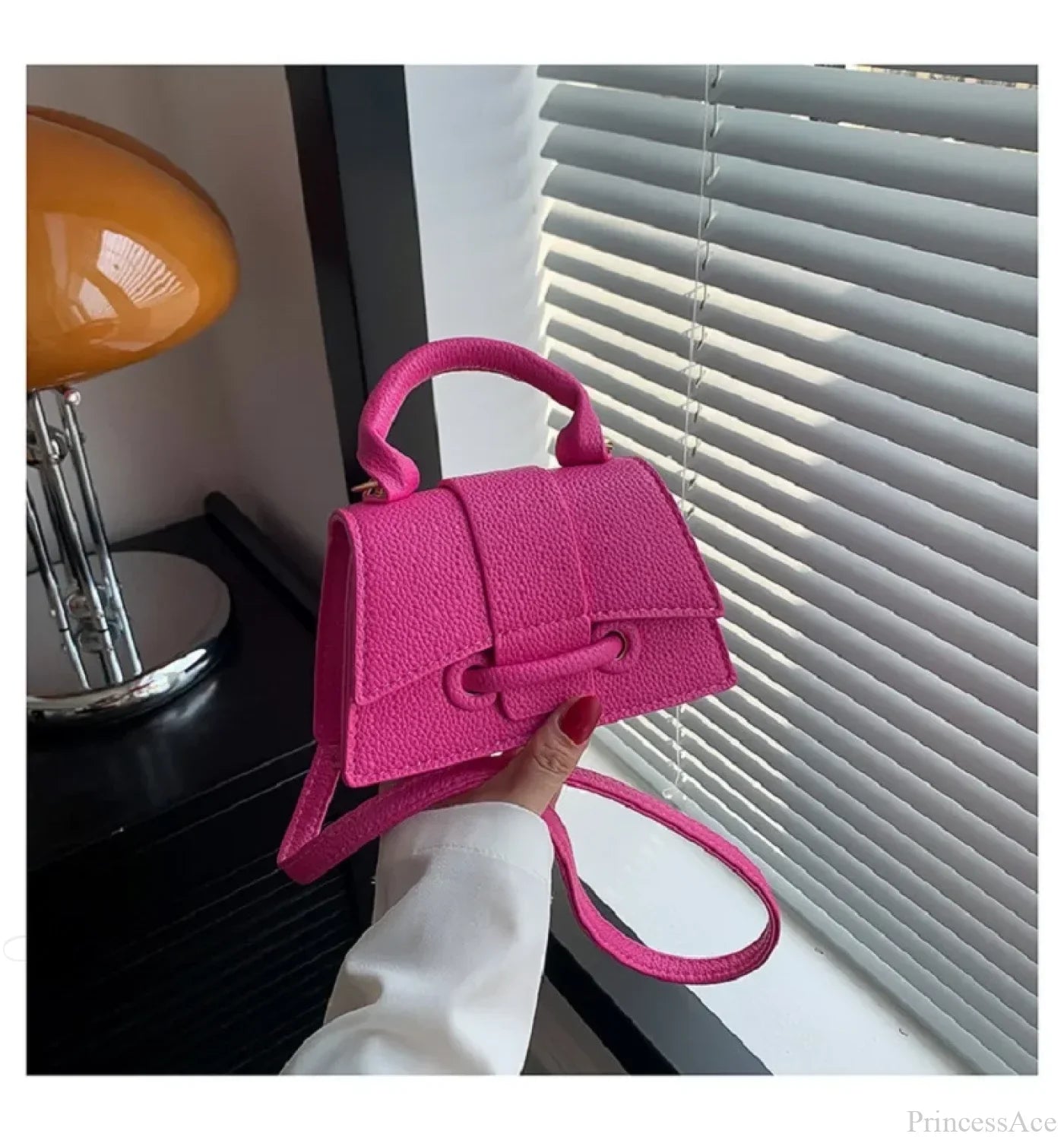 Bolso pequeño cruzado de cuero sintético para mujer, bolso de mano de diseñador