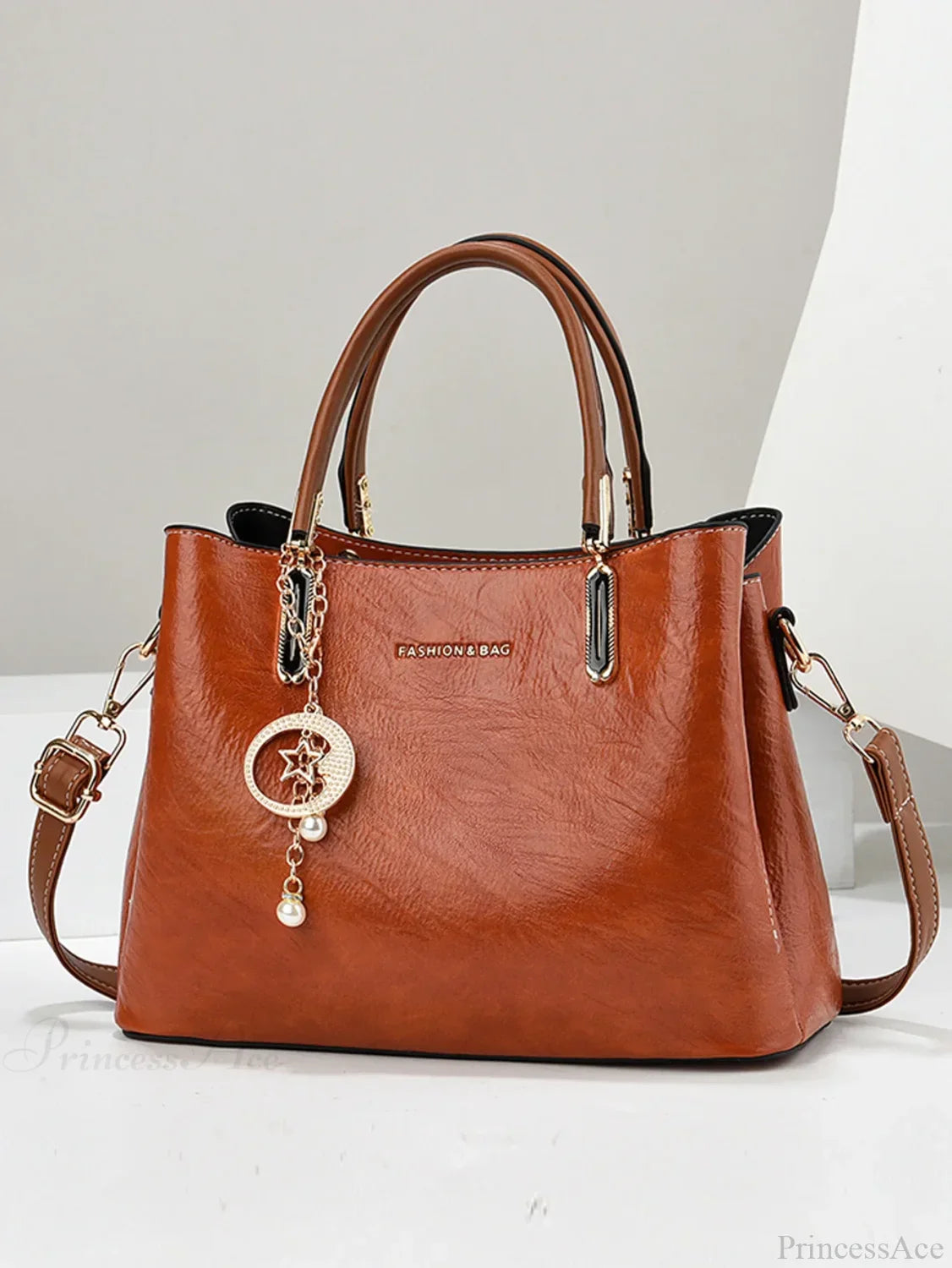 Bolso cruzado sencillo de color puro para mujer mayor