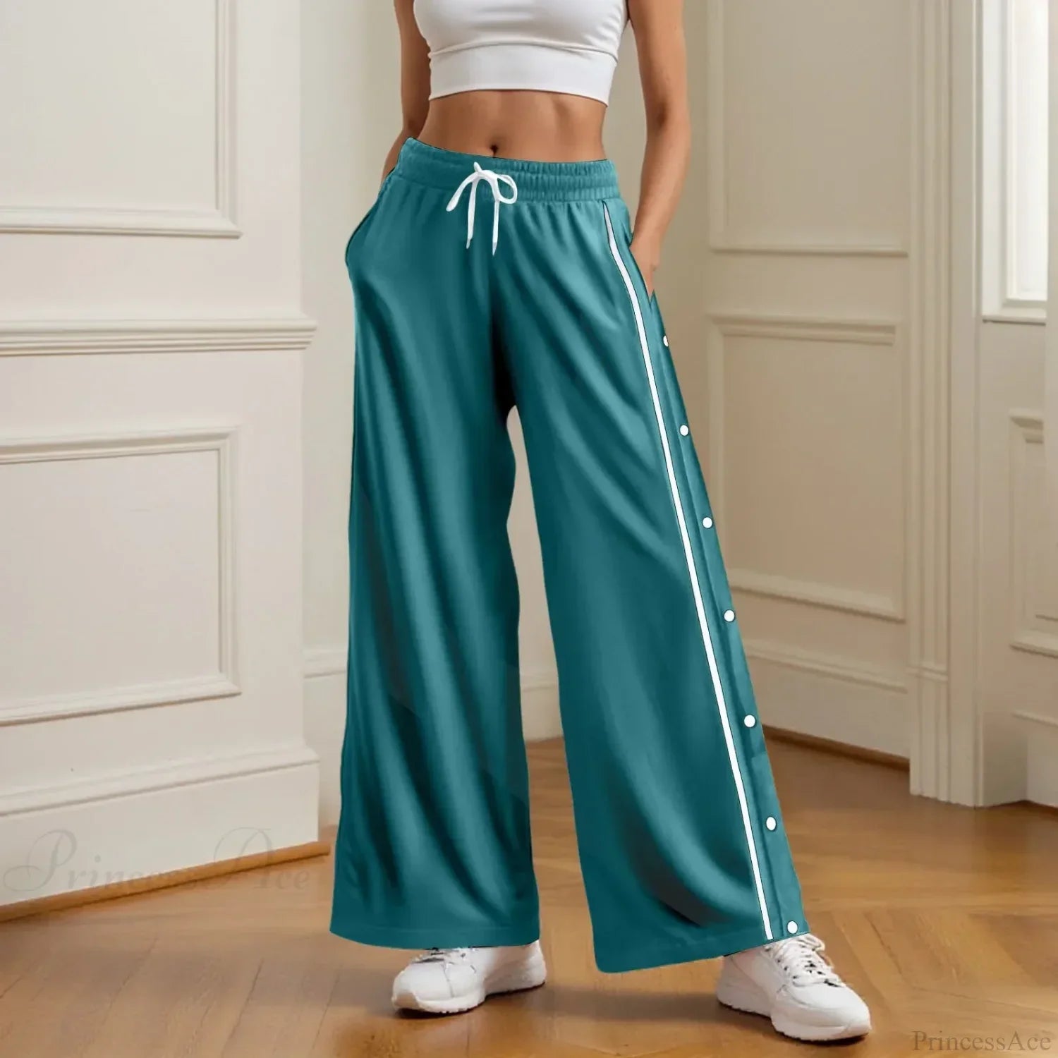 Retro Wide Leg High Street Cargo Pants