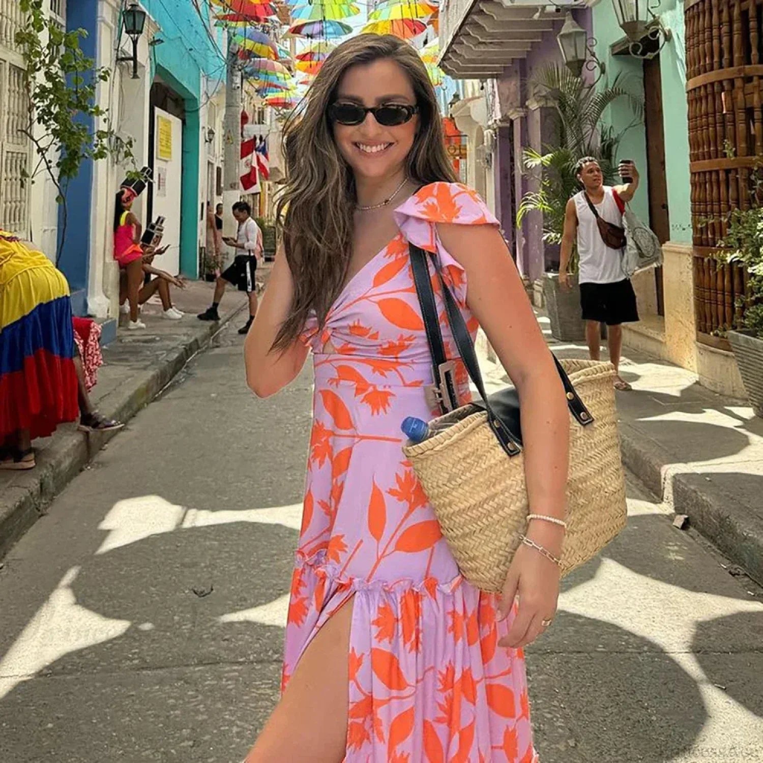 Ruffle One Piece Skirt Two Piece Set