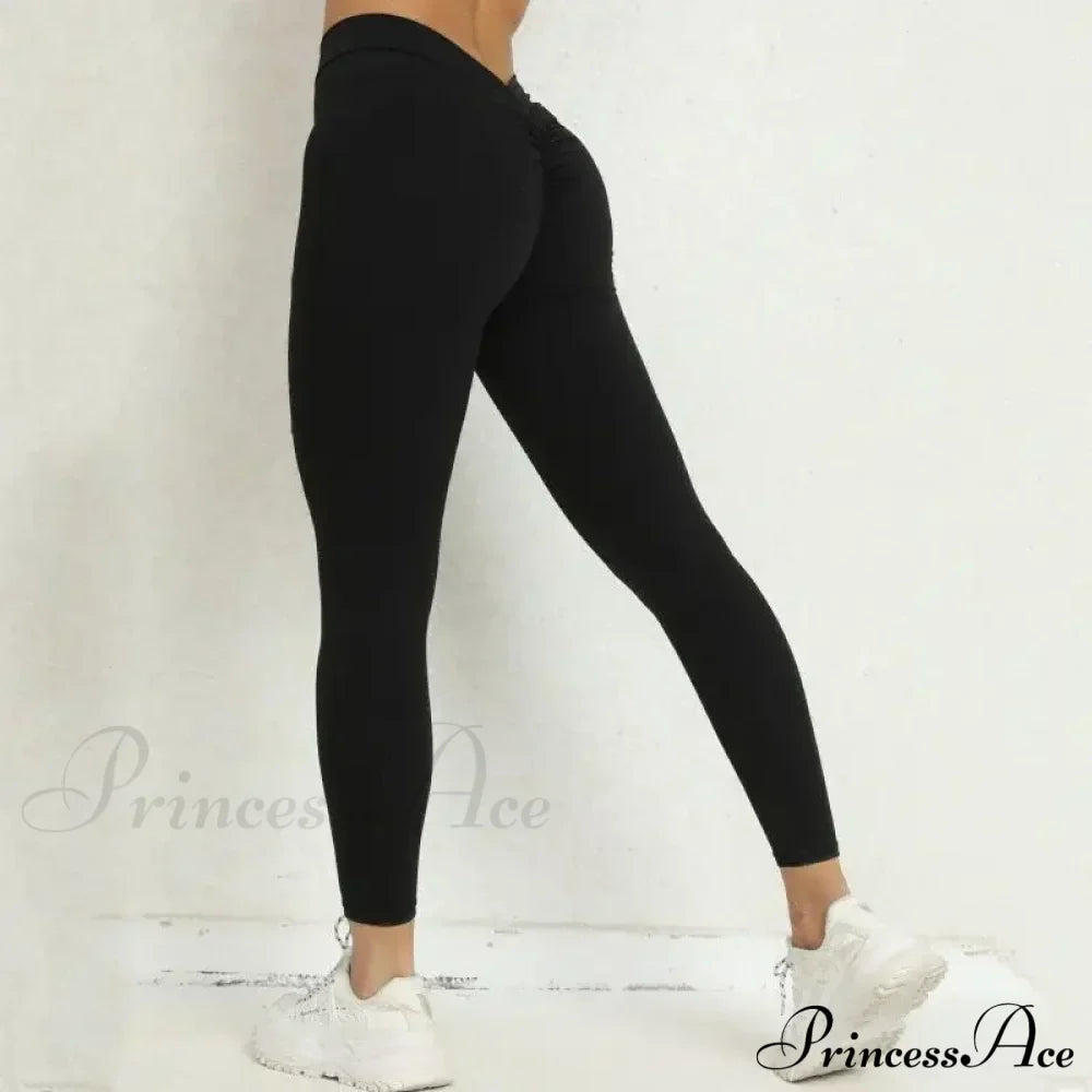 Scrunch Seamless Gym Yoga Sport Knitted Legging