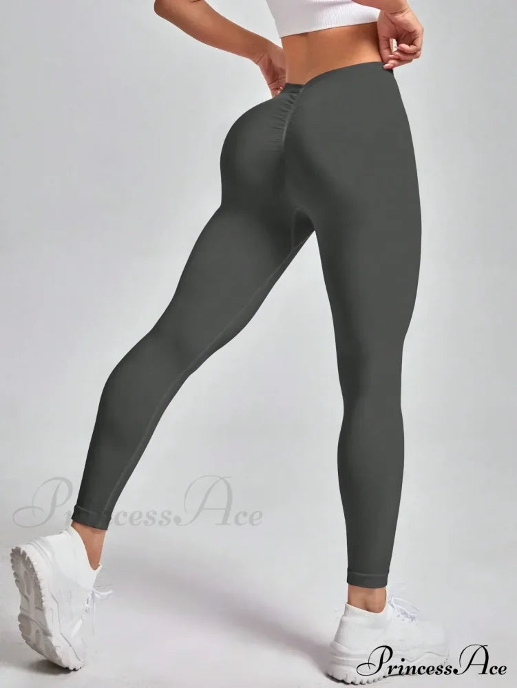 Scrunch Seamless Gym Yoga Sport Knitted Legging
