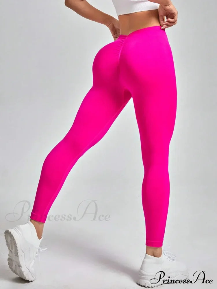 Scrunch Seamless Gym Yoga Sport Knitted Legging