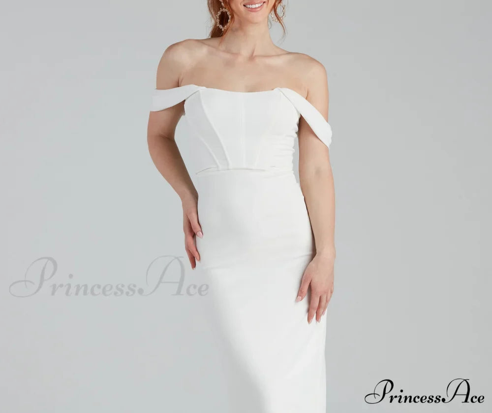 Sheila Krepp Korsett Reizvolles Midi Festkleid