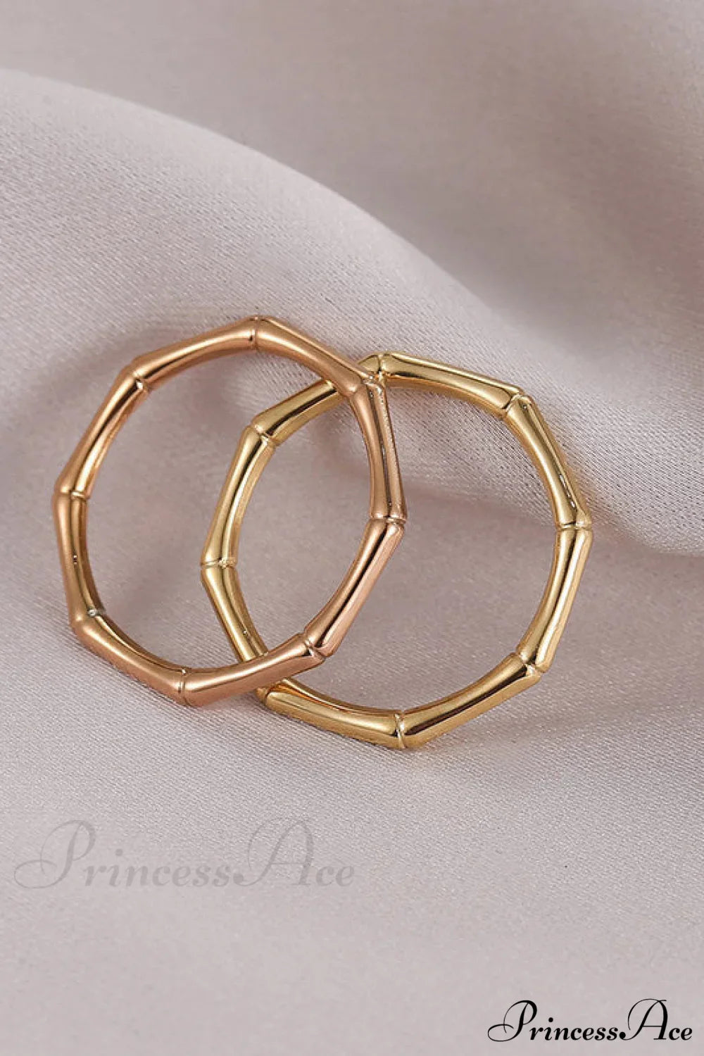 Stainless Steel Bamboo Shape Closed Rings