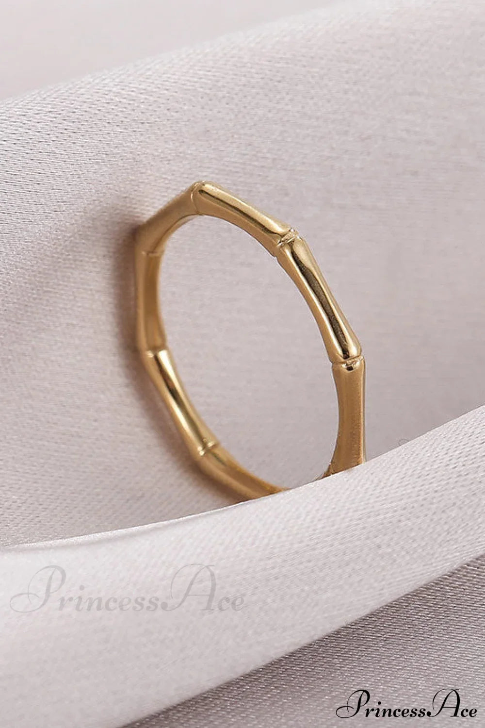 Stainless Steel Bamboo Shape Closed Rings