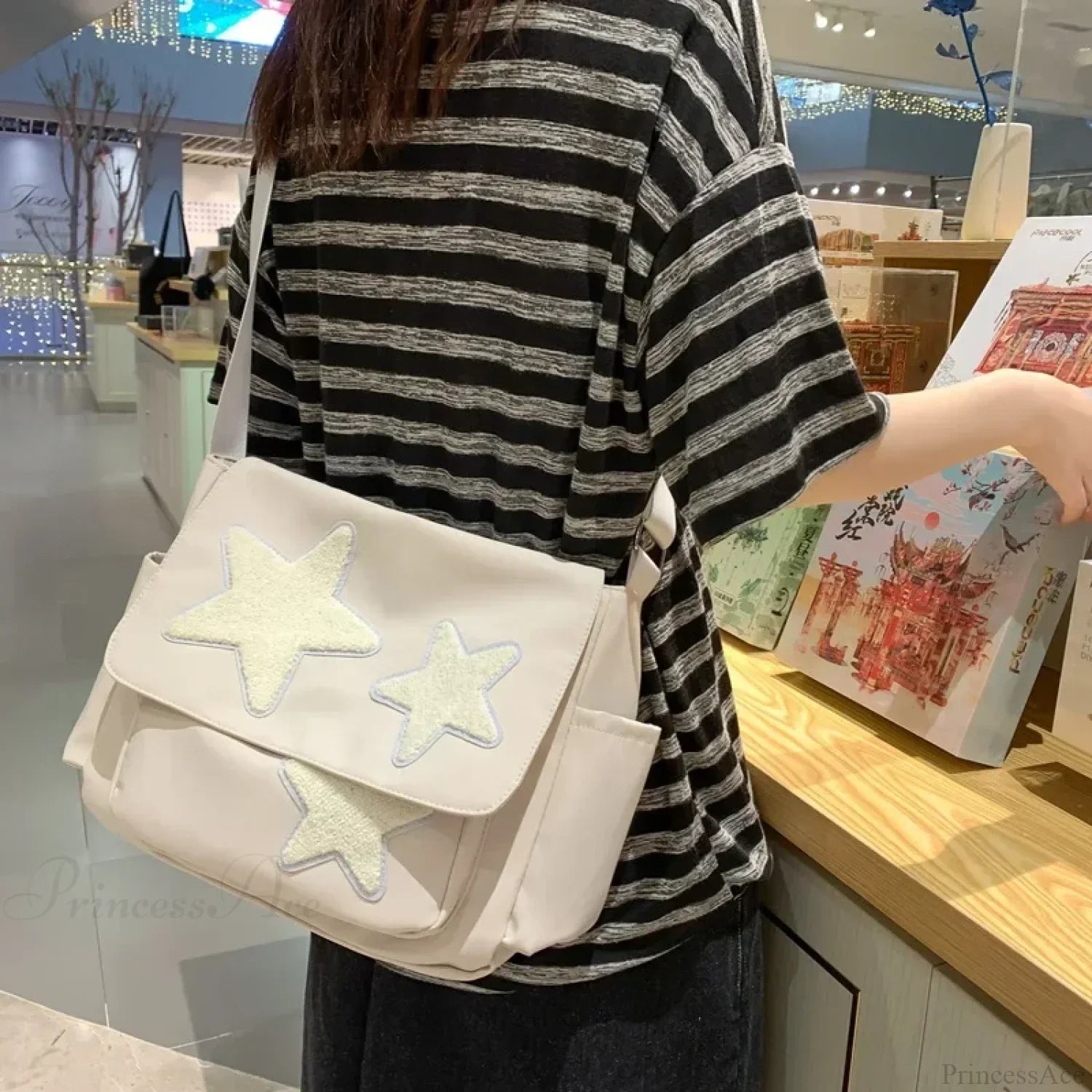 Star Pattern Y2K Casual Tote Shoulder Crossbody
