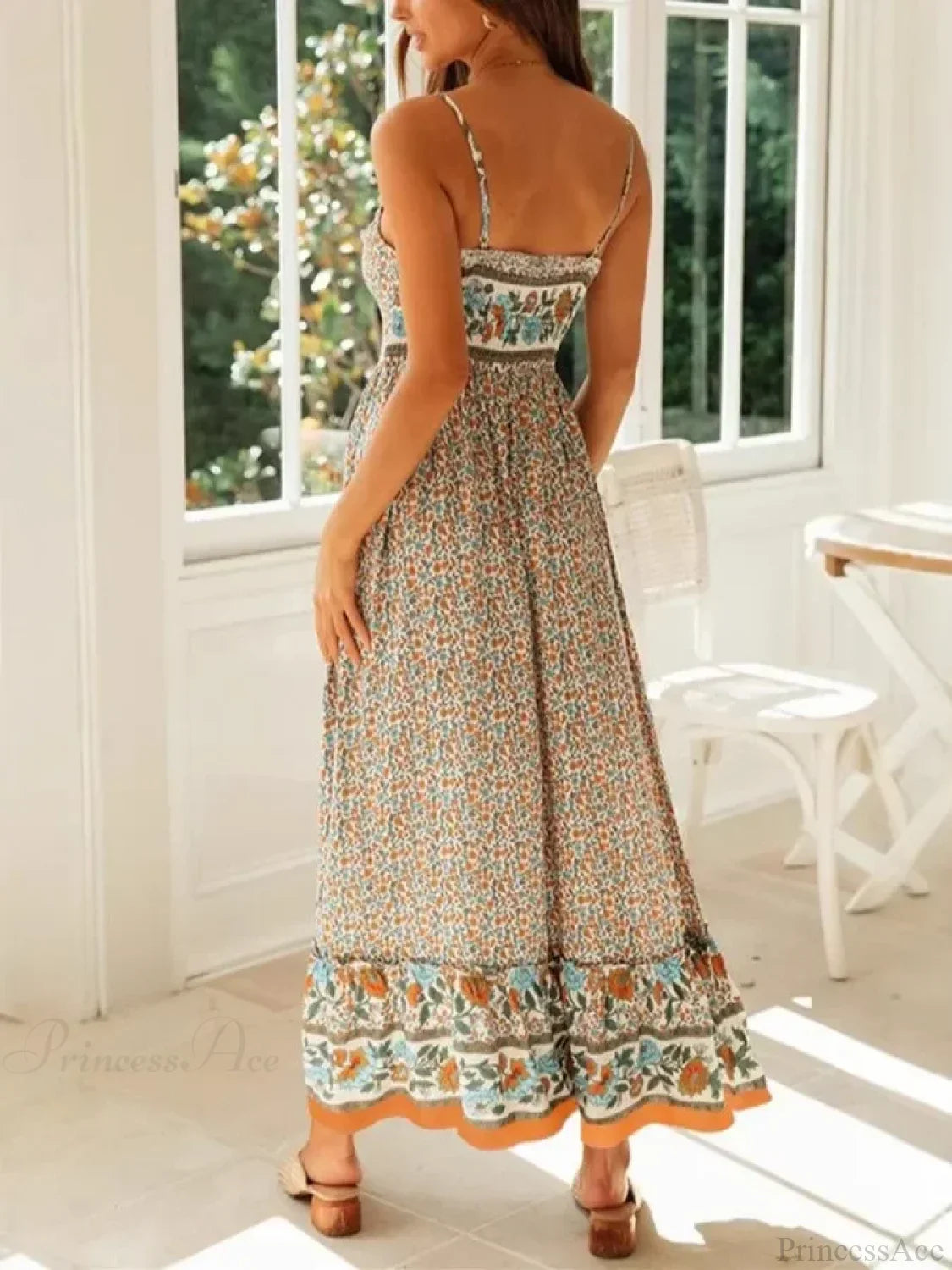 Strapless Vacation Summer Maxi Beach Boho Dress