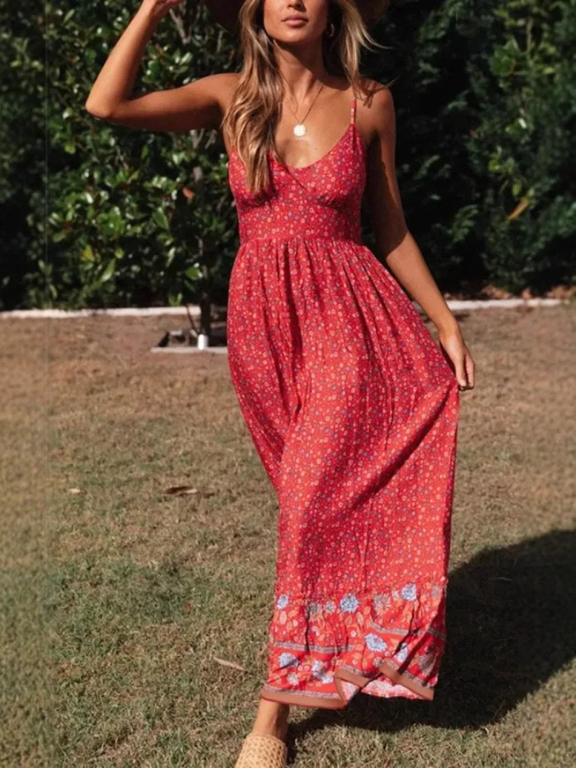 Strapless Vacation Summer Maxi Beach Boho Dress