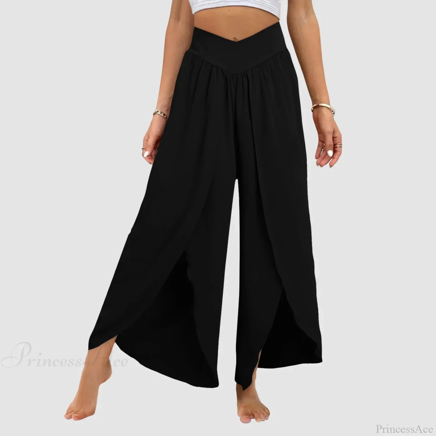 Tulle Ruffled Pleated Summer Pants