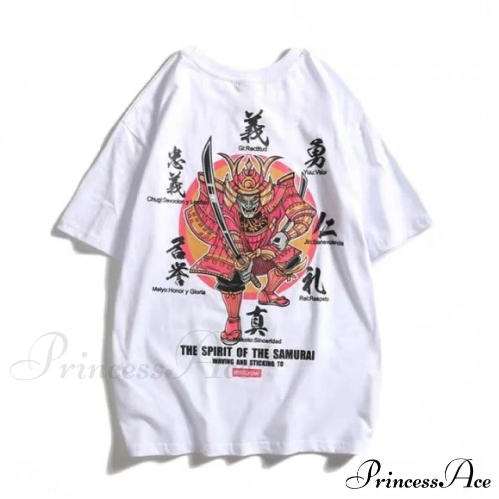 White Cartoon Female Kawaii Tops Tee